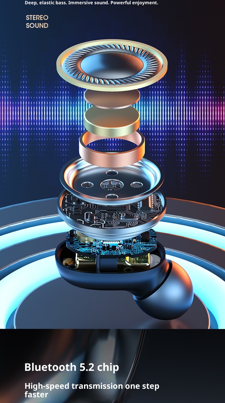 3c M9 Cross-Border New Wireless Bluetooth TWS In-Ear Long Battery Life High Sound Quality Huaqiangbei Earbuds Wholesale_voghion.com