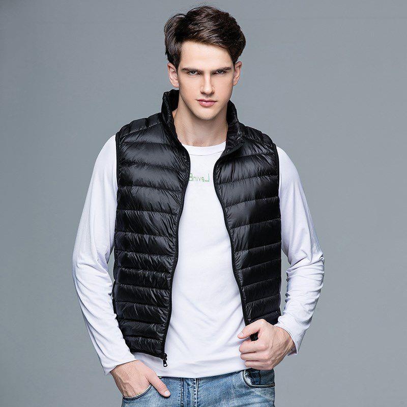 ragazzo 2023 Nuovo Autunno Piumino Moda Uomo Gilet Sottile Invernale Leggero Interno Ed Esterno Gilet_voghion.com