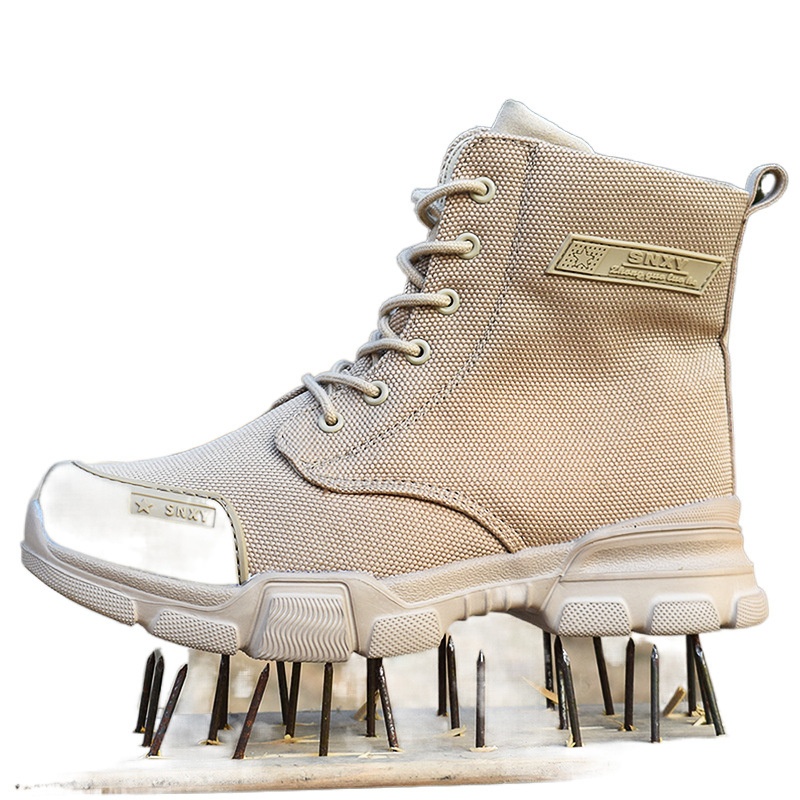 ShoeGlobe Outdoor Ultra-Light Waterproof Puncture-Resistant Training Boots For Men, Non-Slip, Windproof, Sandproof Desert Boots,_voghion.com