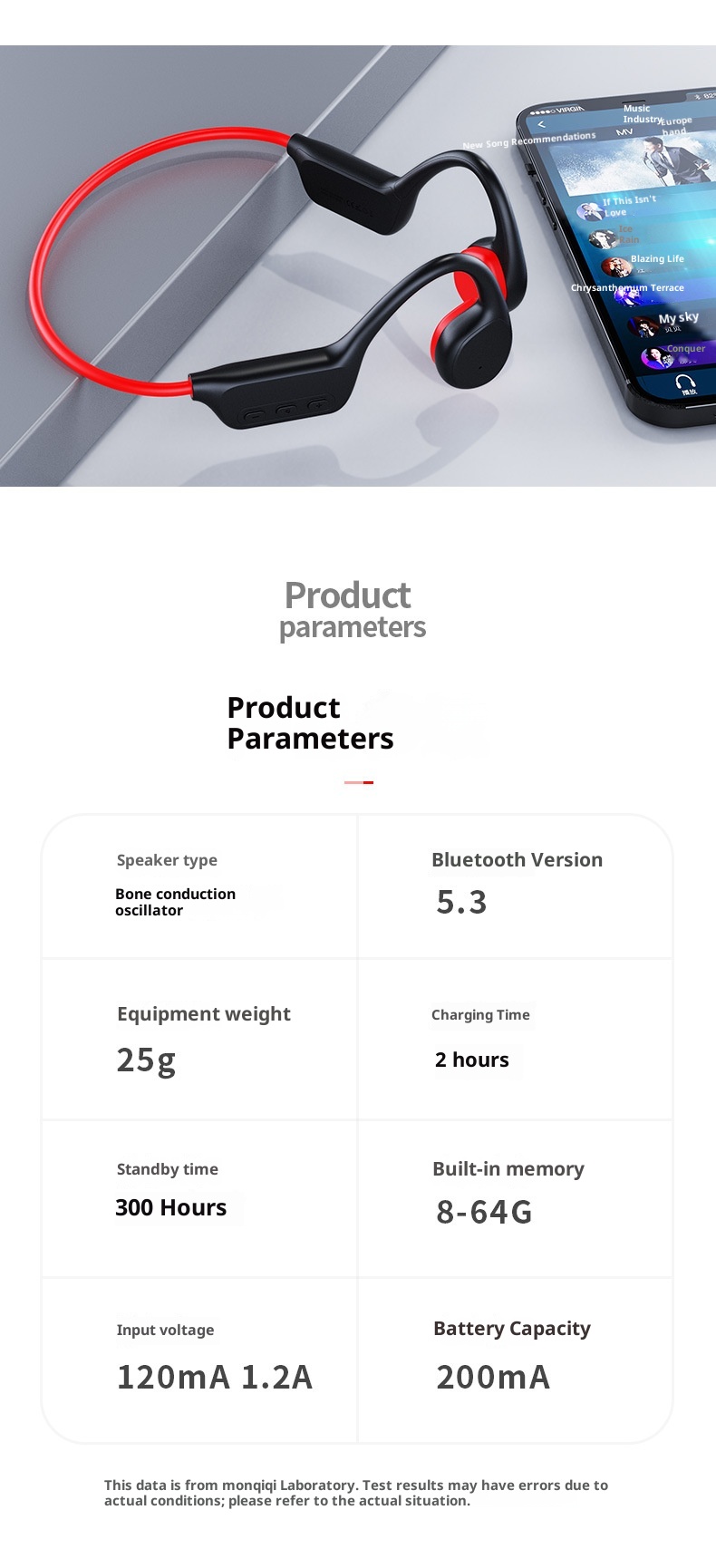 3c New X7 Knochenleitungs-Bluetooth-Headset mit 32 GB Speicher, wasserdicht, für Sport und Telefonate – Weltweit führender Bestseller_voghion.com