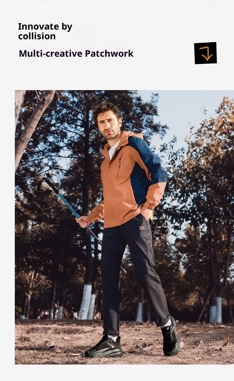 ShoeGlobe Outdoor-Wanderschuh für Herren, Herbstneuheit: Wasserdicht, rutschfest, abriebfest, leicht, stoßdämpfend, für jedes Gelände_voghion.com