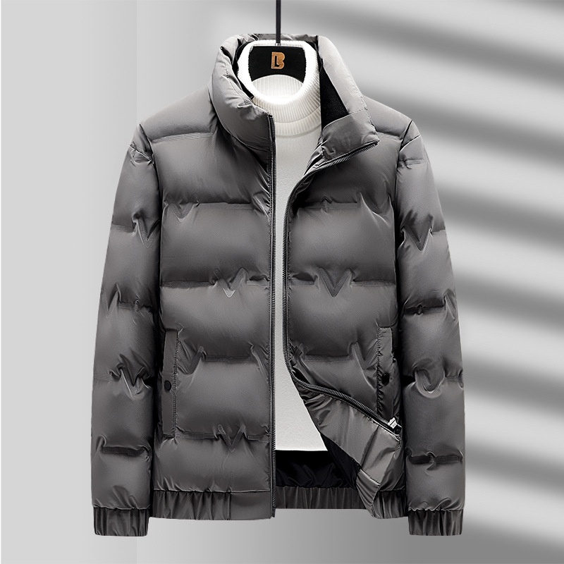 boy 2024 Winter New Men's Jacket Trendy Brand Stand Collar Casual Warm Fashionable White Duck Down Coat For Men_voghion.com