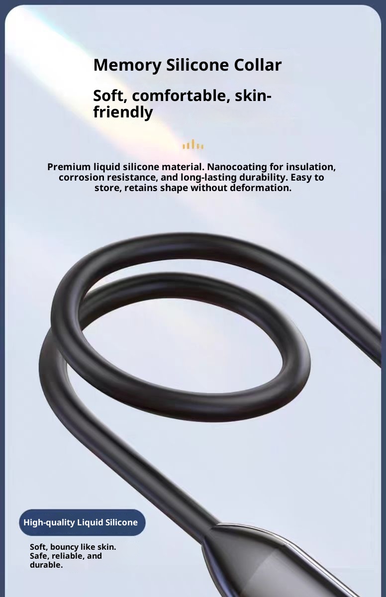 3c Produttore Disponibile in magazzino Cuffie auricolari Bluetooth sportive wireless con archetto da collo Grandi, batteria a lunga durata, cancellazione del rumore, suono stereo_voghion.com