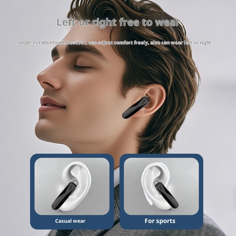 Écouteurs intra-auriculaires Bluetooth sans fil 3c Cross-Border M-C8 avec crochet d'oreille, longue autonomie, étanches, pour le sport et réduction de bruit (Huaqiangbei)_voghion.com