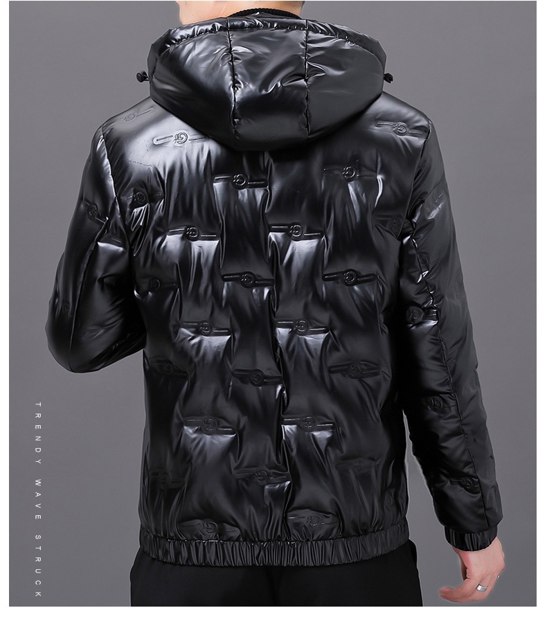 Giacca da uomo invernale con cappuccio, impermeabile, antivento, calda e spessa, in piuma d'anatra bianca, stile autunnale_voghion.com