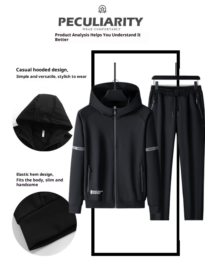 001 Cardigan con cappuccio spesso foderato in pile, di alta qualità, per uomo, autunno inverno, nuovo, casual, sportivo, taglie forti_voghion.com