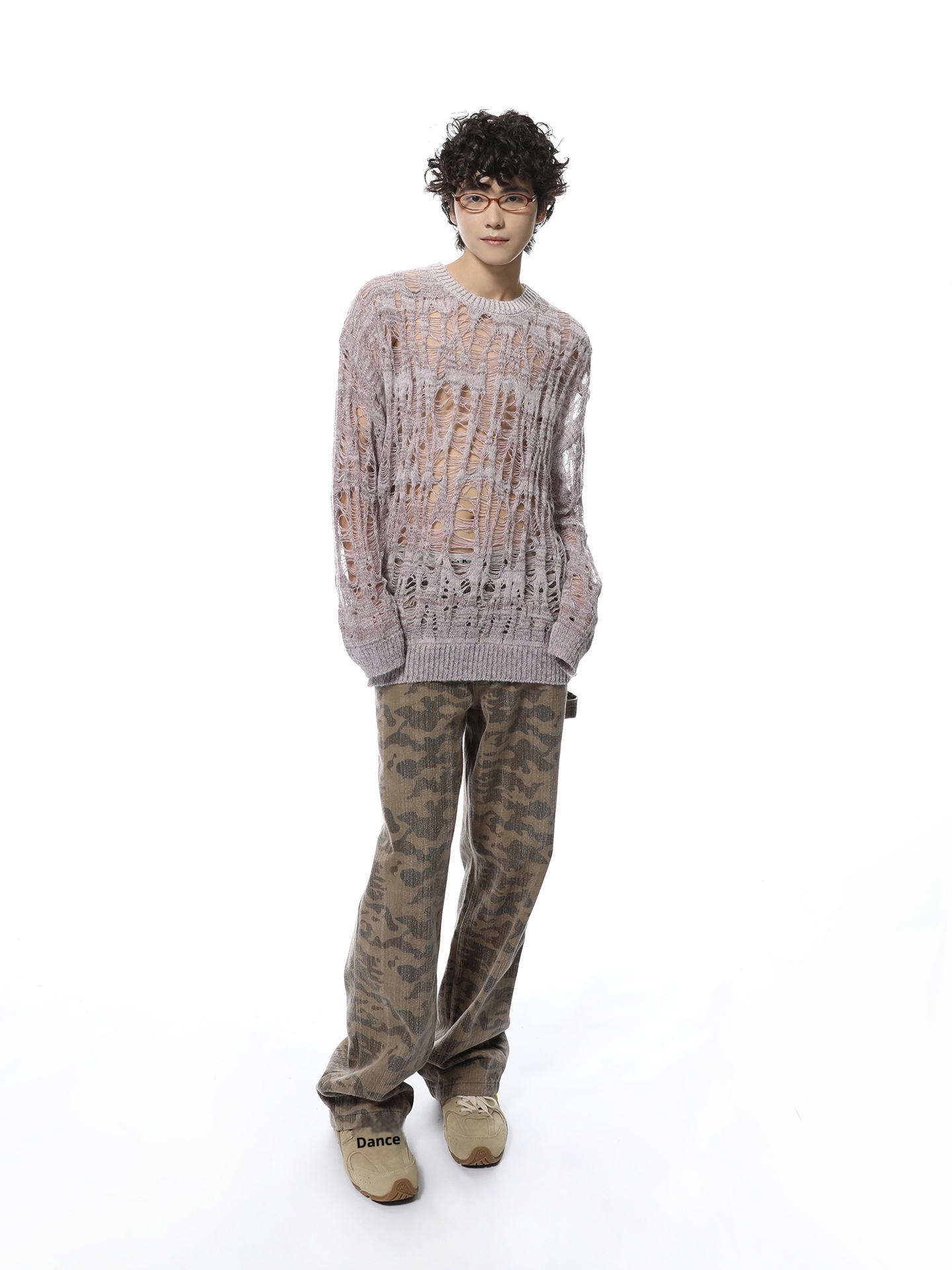 ragazzo ragazzo ragazzo inizio autunno nuovo maglione lavorato a maglia largo nicchia traforata protezione solare uomo stile coreano pigro casual top alla moda_voghion.com