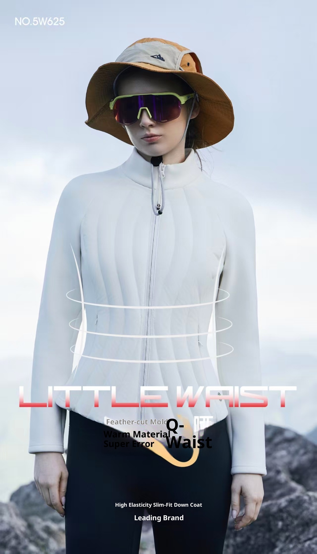 ChicShe White Duck Lightweight Stand Collar Women Outdoor Skiing Slim Fit Warm Women's Down Jacket For Inner And Outer Wear_voghion.com