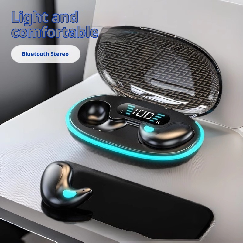 3c Bluetooth Earphones Non-In-Ear Sleep Long-Wear No Pain Ultra-Thin Bone Conduction Long Battery Wireless Life Waterproof_voghion.com