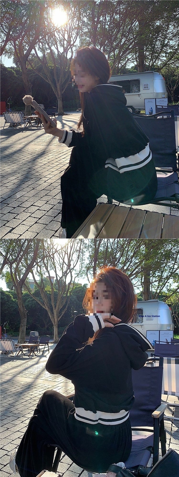 001 Modieus sportpak voor dames, lente en herfst, Koreaanse stijl, losse hoodie met capuchon, casual tweedelig setje_voghion.com