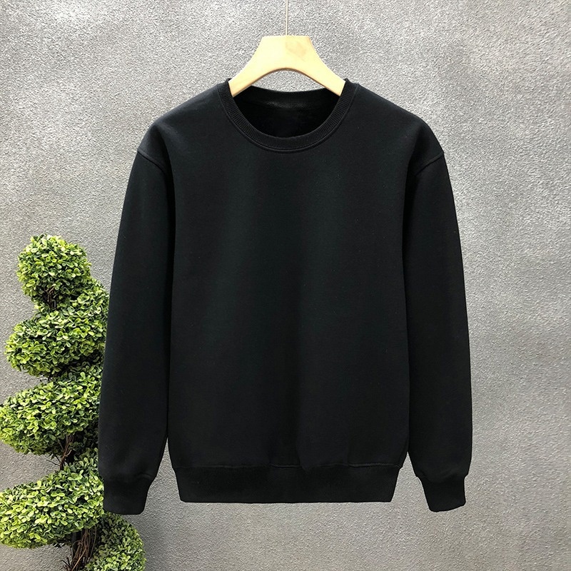 boy Men's Sweatshirt Versatile 2025 Autumn Winter New Round Neck Long Sleeve Trendy Loose Casual Base Shirt_voghion.com