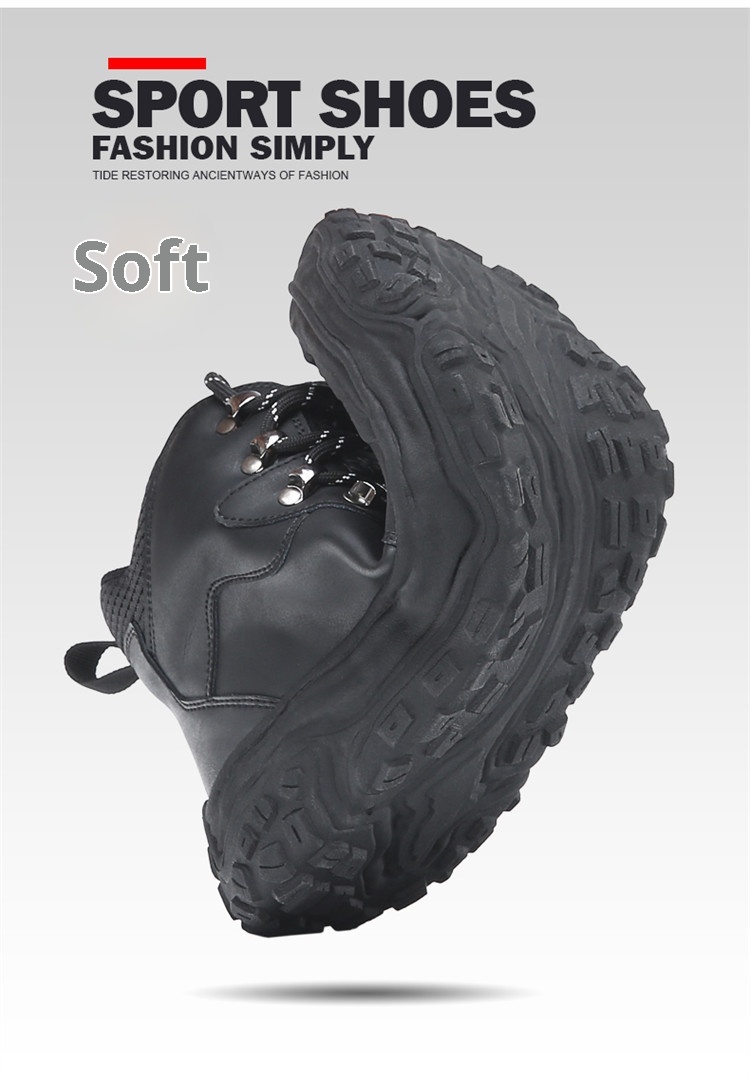 ShoeGlobe Men's Hiking Autumn Winter Outdoor Sports Casual Warm Construction Site Non-Slip Wear-Resistant Work Waterproof Trendy_voghion.com