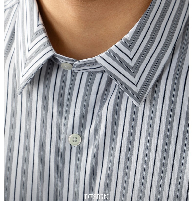 ForMen Urban Light Austrian Lenzing Modal Striped Shirt Men's High-end Business Silky Formal Wear Non-iron_voghion.com