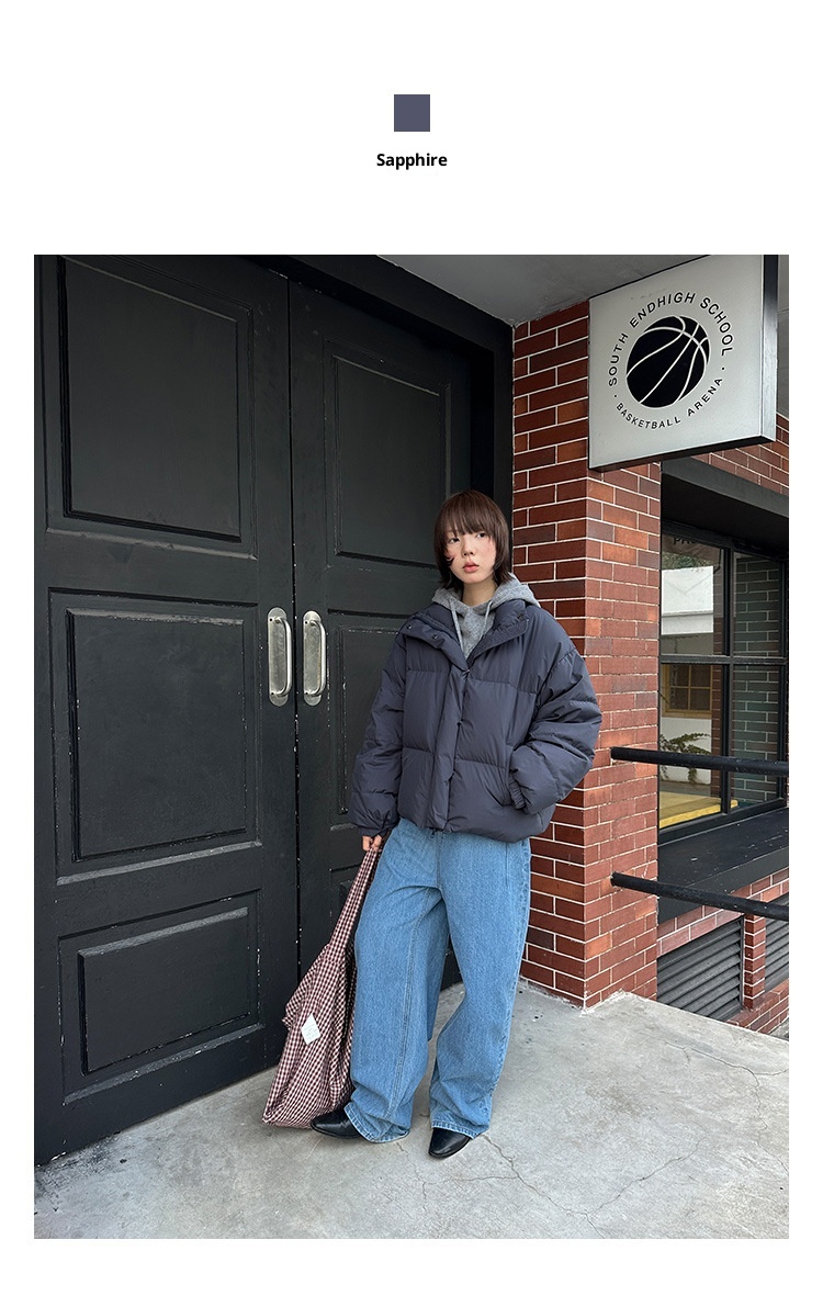 Chaqueta de plumón de pato blanca ChicShe Mulan Classic Bread 2025 Thirteen Lines Winter New 90 para mujer 202555980_voghion.com