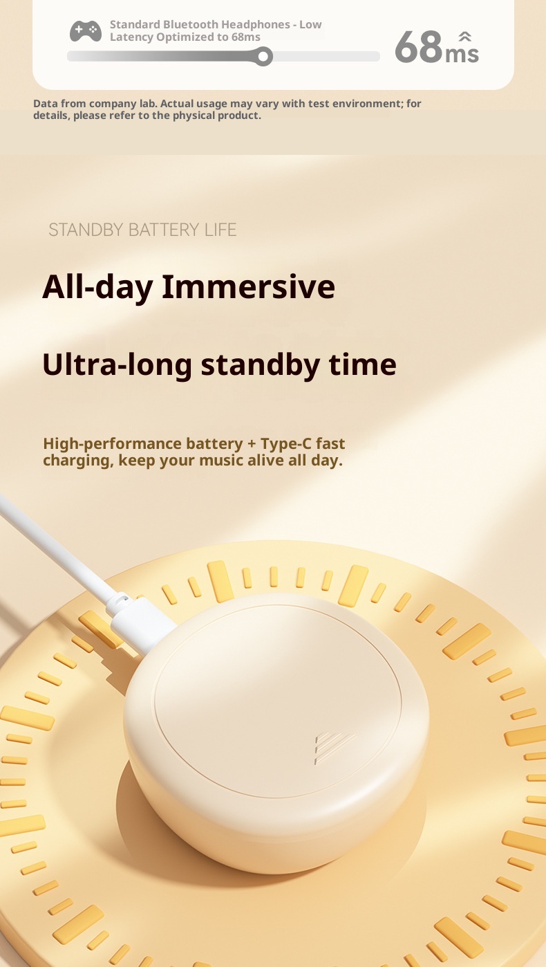 3c M73 Cross-Border Hot-Selling Wireless Bluetooth In-Ear Mini Digital Display Long Battery Life Sleep Noise Cancelling_voghion.com