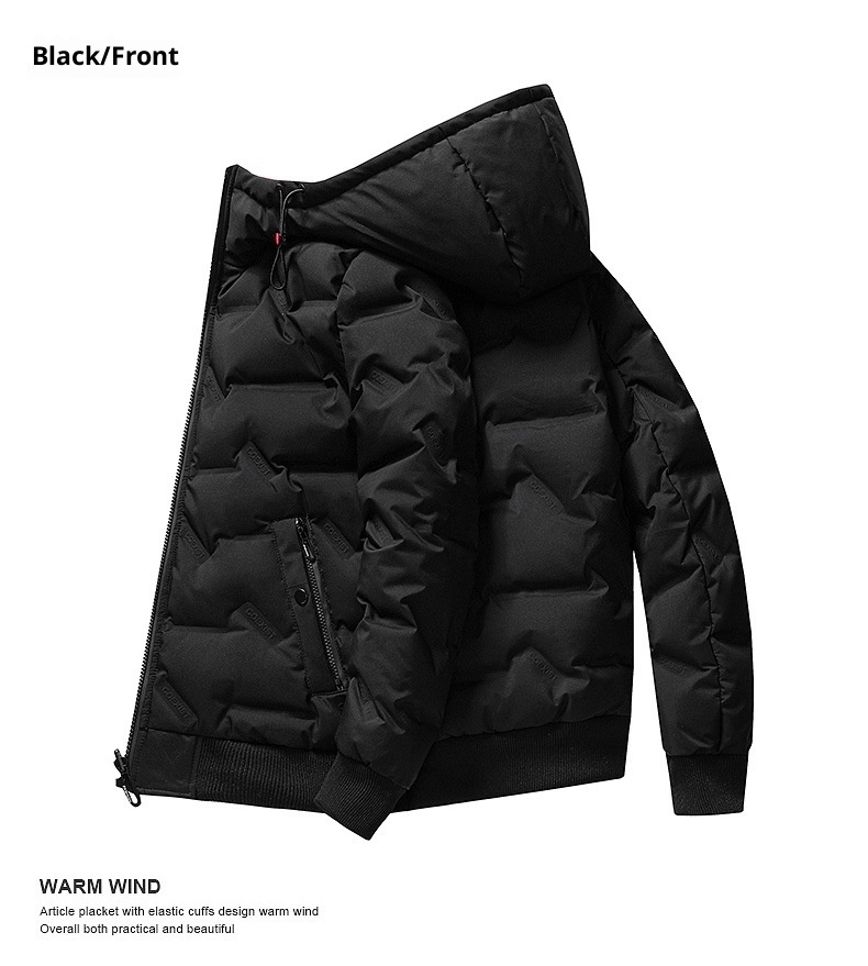 boy Reversible Short New Jacket For Men Youth 90% Fashion White Duck Down Hot Winter Men's Hooded Coat_voghion.com
