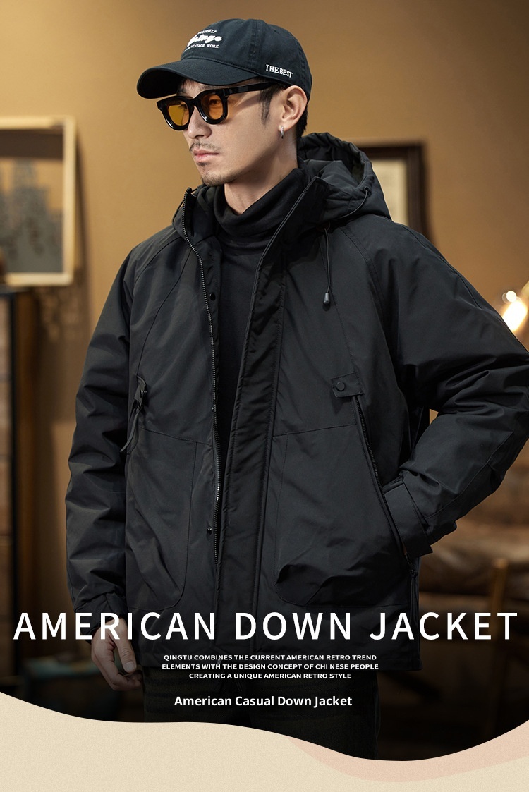 boy American Workwear Men Winter Jacket Outdoor Waterproof Warm Down Liner Detachable Windbreaker Coat_voghion.com