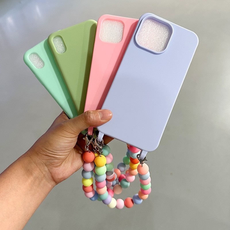 TechGlobe TechGlobe Rainbow Anti-Lost 16 Pro Max Cinturino da polso 15 Plus compatibile con custodia per telefono con catena da 14 pollici_voghion.com