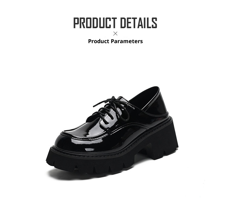 Scarpe da donna in pelle piccole taglie forti 41-43, mocassini con suola spessa, primavera autunno 2024, neri, con tacco alto e spesso, alla moda_voghion.com