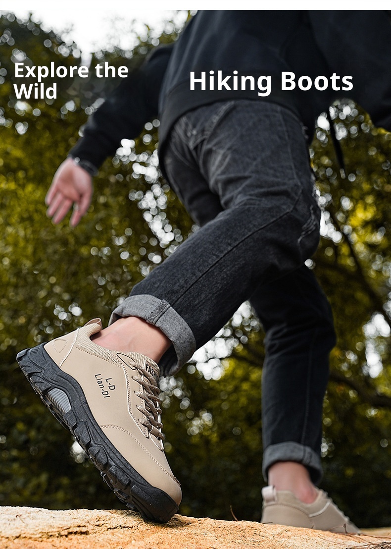 ShoeGlobe Safety 2024 Winter New Outdoor Hiking Non-Slip Trendy Men's Work Thick-Soled Large Size Casual Shoes_voghion.com