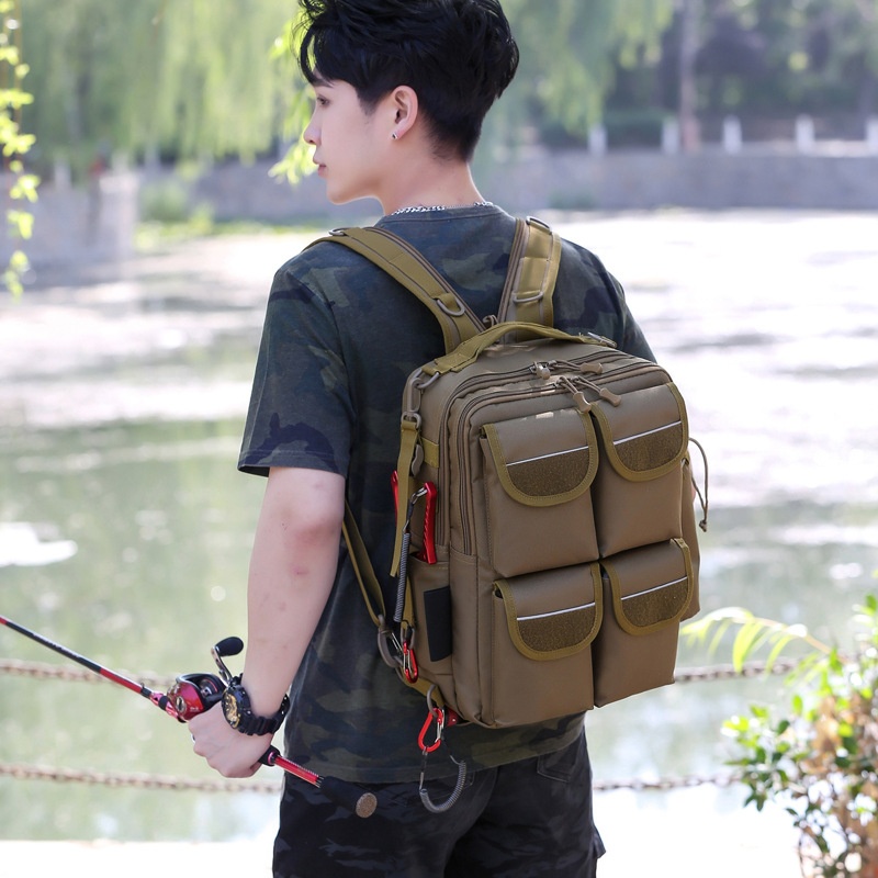 ActiveGo 2021 New Lure Men Travel Climbing Small Camouflage Sports Bag Outdoor Tactical Backpack Large Capacity_voghion.com