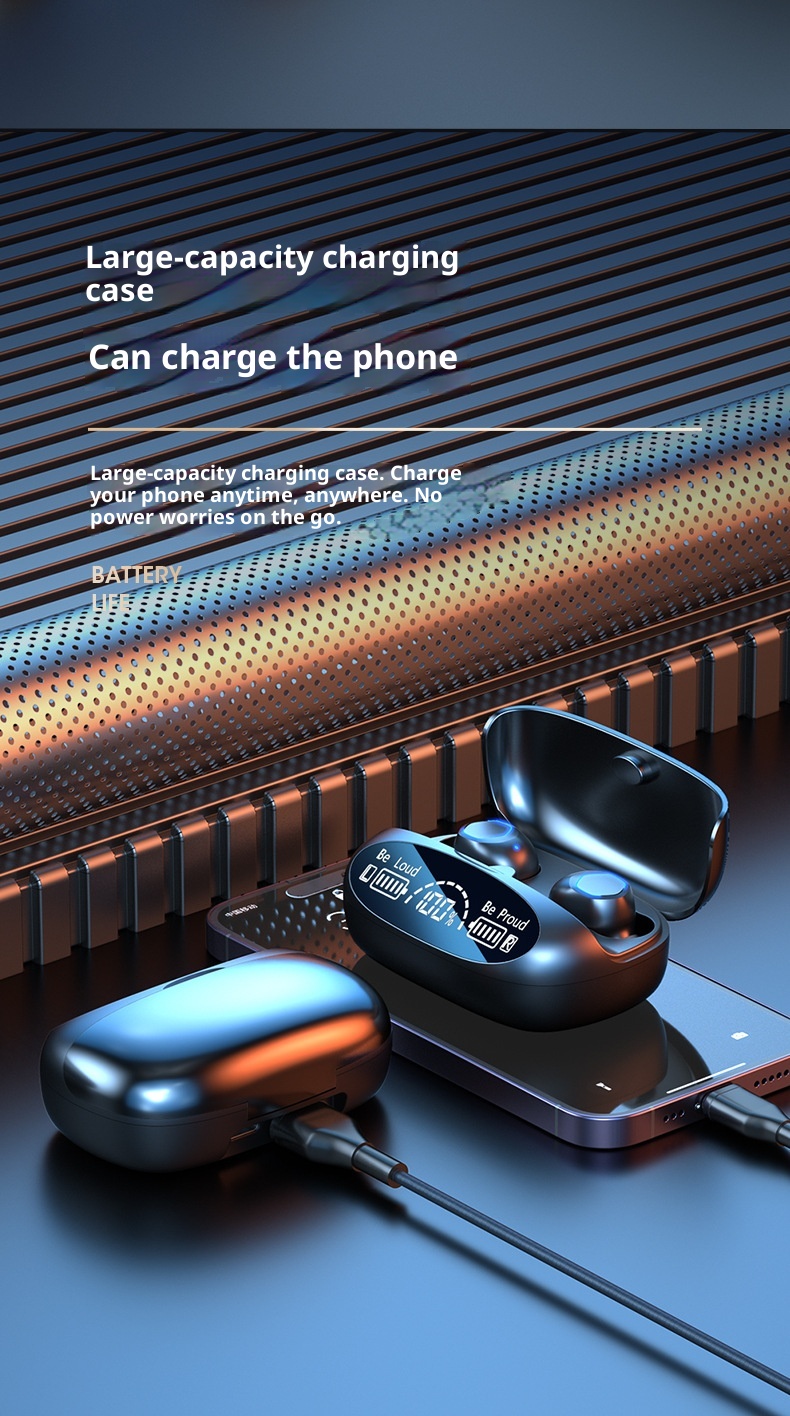 3c M9 Cross-Border New Wireless Bluetooth TWS In-Ear Long Battery Life High Sound Quality Huaqiangbei Earbuds Wholesale_voghion.com