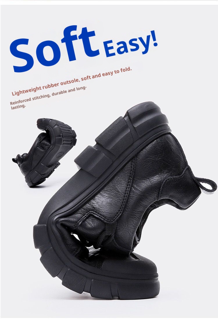 ShoeGlobe 2025 Spring New Men's Casual Men Genuine Leather Versatile Waterproof Non-Slip Outdoor Sports Work Hiking Shoes_voghion.com