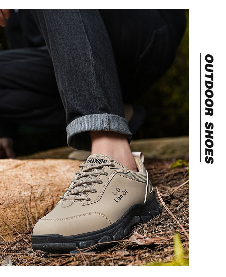 ShoeGlobe Safety 2024 Winter New Outdoor Hiking Non-Slip Trendy Men's Work Thick-Soled Large Size Casual Shoes_voghion.com