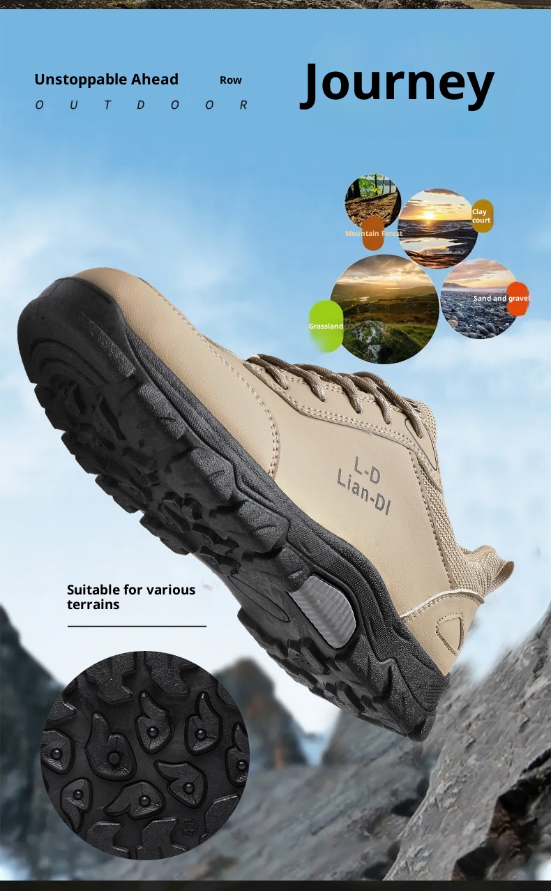 ShoeGlobe Safety 2024 Winter New Outdoor Hiking Non-Slip Trendy Men's Work Thick-Soled Large Size Casual Shoes_voghion.com