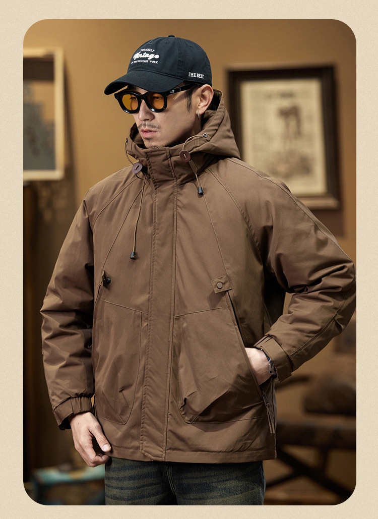 boy American Workwear Men Winter Jacket Outdoor Waterproof Warm Down Liner Detachable Windbreaker Coat_voghion.com