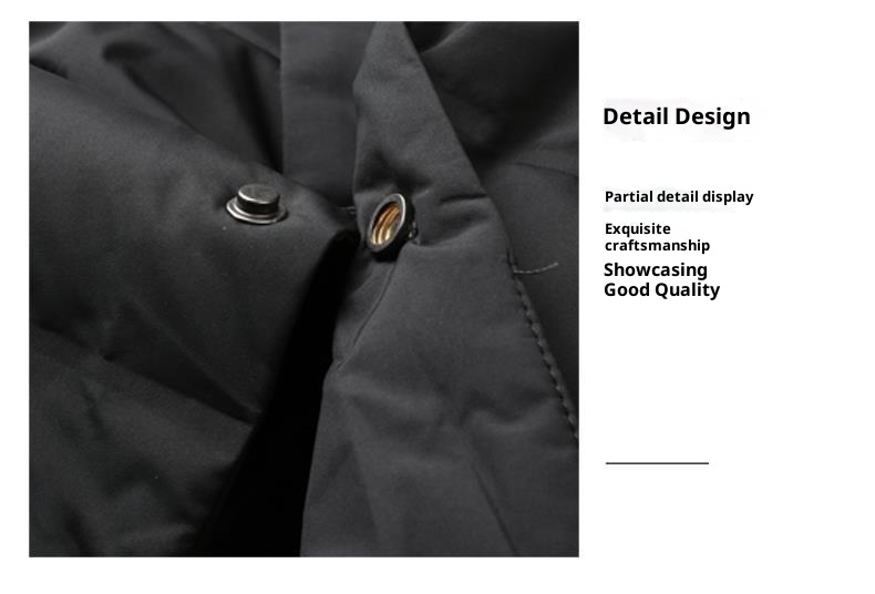 Chaqueta de plumón de pato para hombre, estilo casual y cálido, ideal para el invierno._voghion.com
