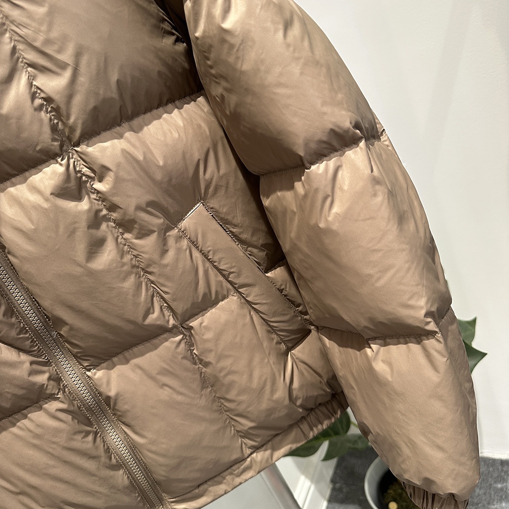 boy 23 New For Men, Thicened Letter Print Puffer Jacet, Stand Collar Trendy Men's Versatile Structured Down Jacet In_voghion.com