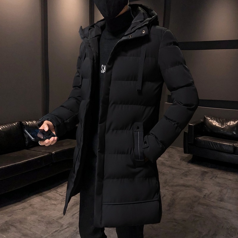 Herren-Midlong-Mantel im koreanischen Stil, trendig, dick gefüttert, Winter 2022, neue Daunen-Baumwolljacke_voghion.com