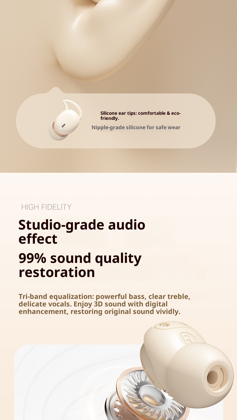 3c M73 Cross-Border Hot-Selling Wireless Bluetooth In-Ear Mini Digital Display Long Battery Life Sleep Noise Cancelling_voghion.com