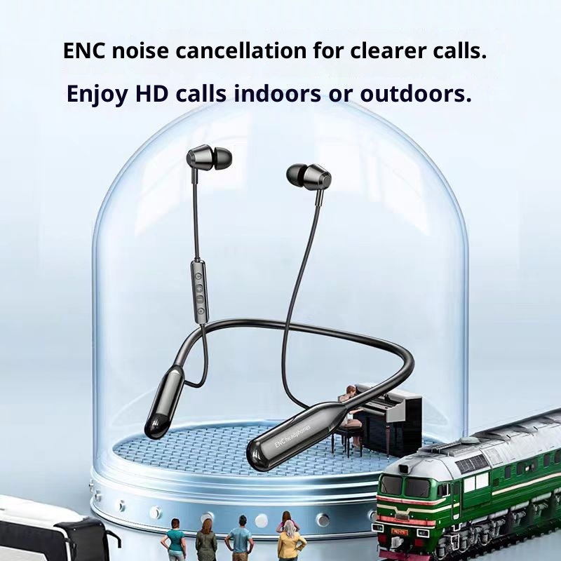 3c Produttore Disponibile in magazzino Cuffie auricolari Bluetooth sportive wireless con archetto da collo Grandi, batteria a lunga durata, cancellazione del rumore, suono stereo_voghion.com