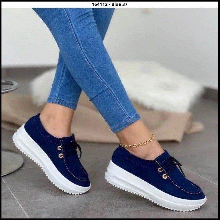Chaussures de sport décontractées pour femmes, grandes tailles, à lacets, semelle épaisse, style européen et américain, pour le printemps et le commerce extérieur._voghion.com