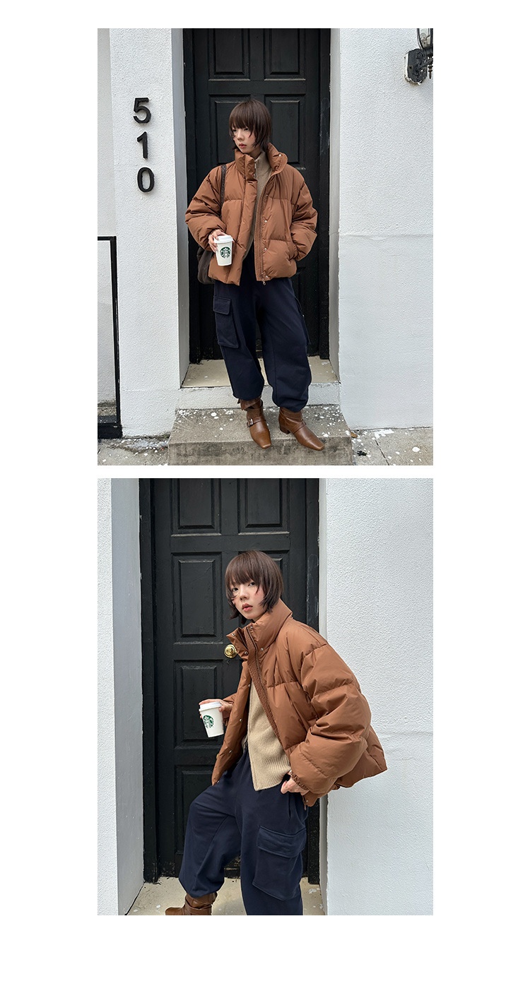 Chaqueta de plumón de pato blanca ChicShe Mulan Classic Bread 2025 Thirteen Lines Winter New 90 para mujer 202555980_voghion.com