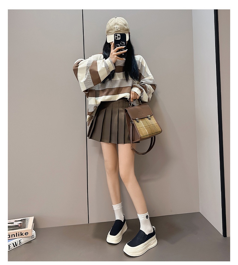 Mocassins retrô de couro genuíno para mulheres, modelo 2025, com sola grossa, estilo britânico, versáteis e fáceis de calçar para primavera e outono._voghion.com