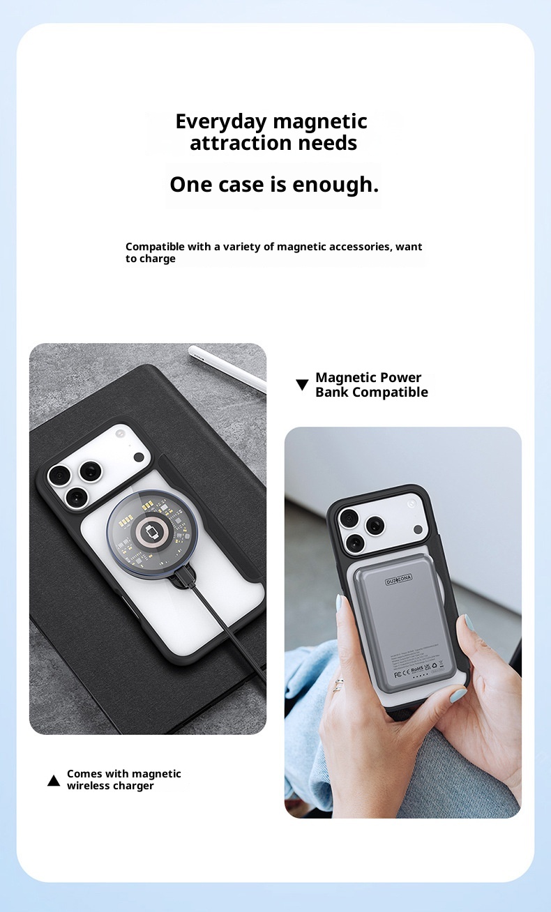 TechGlobe Kompatible iPhone 17 Flip-Case mit magnetischem Ständer, Dual-SIM-Slot, Business-Lederhülle, Fabrik-Großhandel_voghion.com