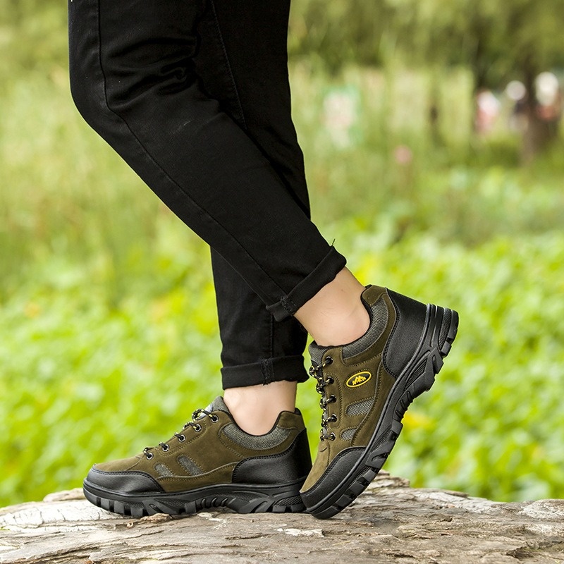 Chaussures de randonnée ShoeGlobe pour hommes, toutes saisons, à semelle large, antidérapantes, imperméables et résistantes à l'usure. Idéales pour les voyages et le travail._voghion.com