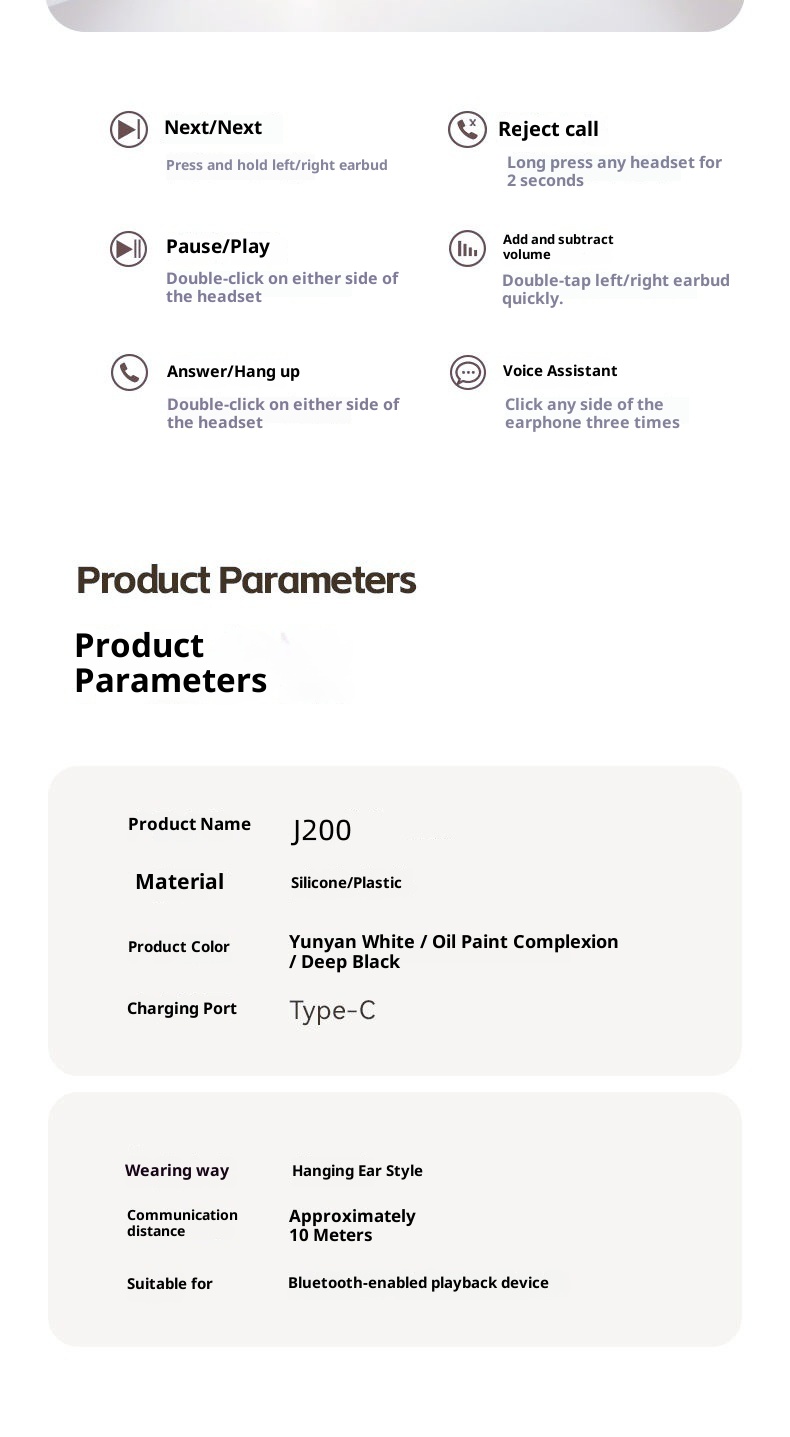 3c Halboffene Bluetooth-Kopfhörer mit Ohrbügeln – Hersteller und Großhandel – Neues, leichtes und kreatives TWS-Modell 2024_voghion.com