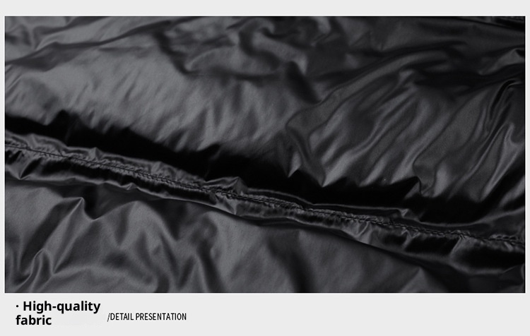 boy High-end Black Gold White Goose Thickened Down Jacket Winter Mid-length Casual Cold-proof Warm Coat Men's Trendy_voghion.com