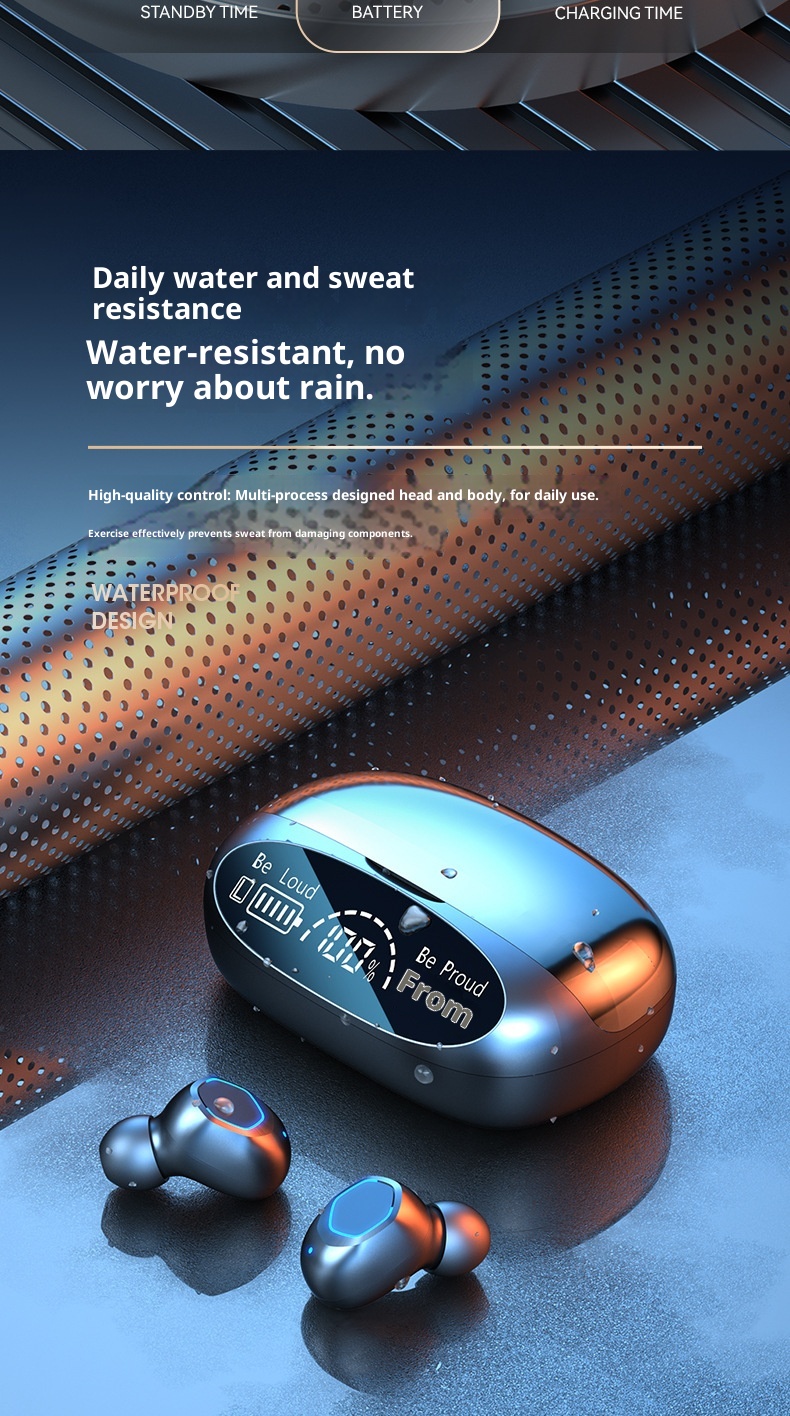 3c M9 Cross-Border New Wireless Bluetooth TWS In-Ear Long Battery Life High Sound Quality Huaqiangbei Earbuds Wholesale_voghion.com