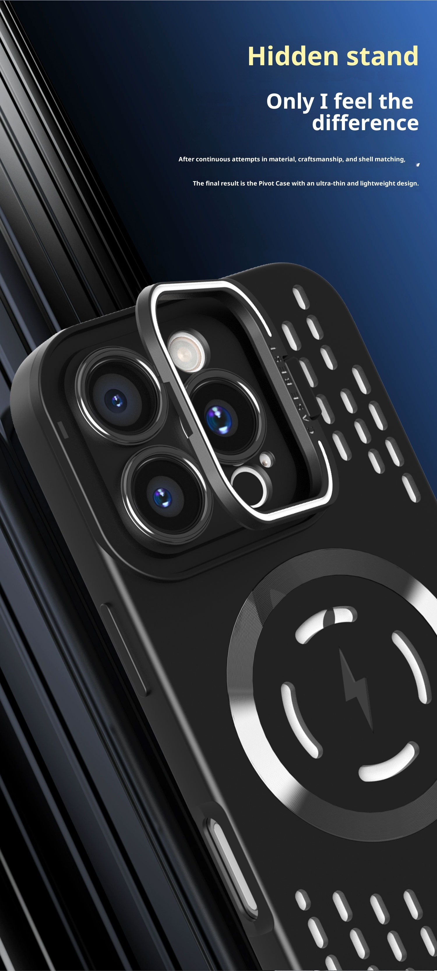 TechGlobe Lightning CD Pattern compatibile con 16 telefoni con supporto invisibile per iPhone 14, custodia morbida in silicone magnetica per iPhone 15 Pro Max_voghion.com