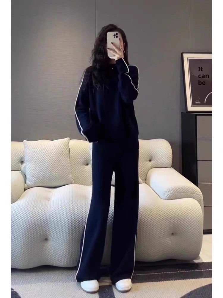 001 Salt Style Streetwear Trainingspak Dames, Losse Koreaanse Modieuze Sweatshirt, Casual Tweedelige Set Voor Lente En Herfst,_voghion.com