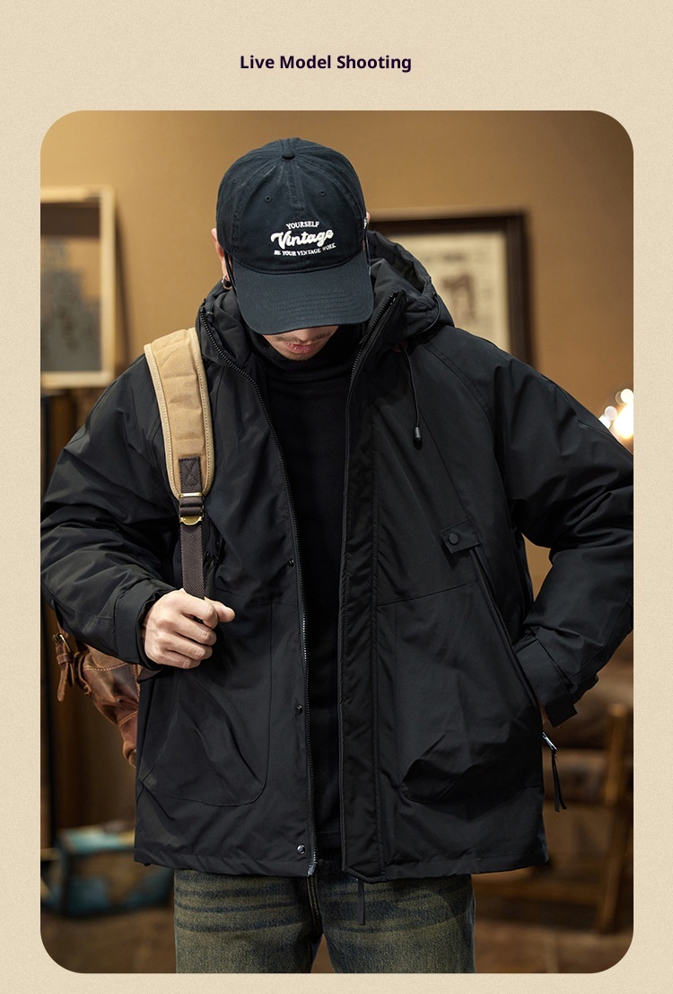 boy American Workwear Men Winter Jacket Outdoor Waterproof Warm Down Liner Detachable Windbreaker Coat_voghion.com