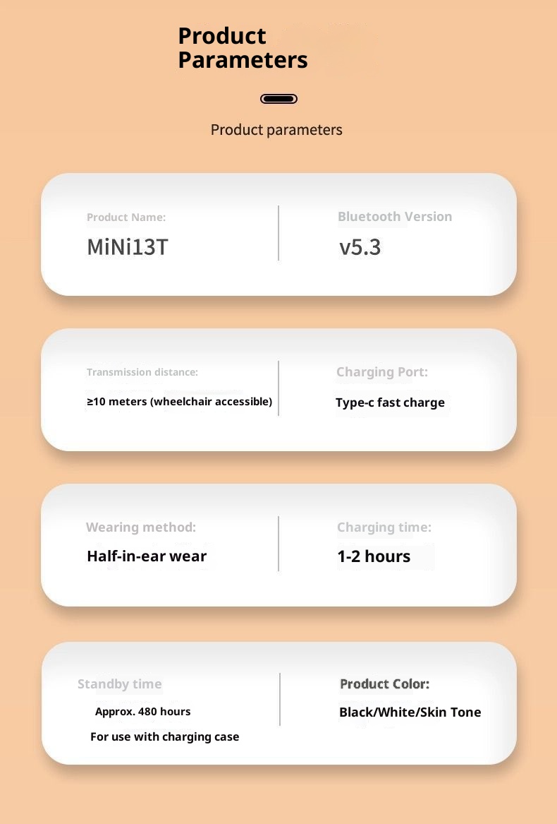 3c Sleep Bluetooth Earbuds True Wireless New Mini Ultra Small No Flashing Light Noise Cancelling In-Ear Unisex Earphones_voghion.com