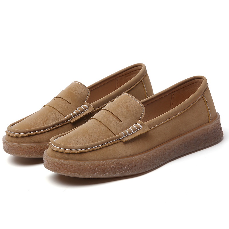 2025 Hot-selling nieuwe stijl loafers gepolijst rijden grensoverschrijdende Europese en Amerikaanse grote maten damesschoenen_voghion.com
