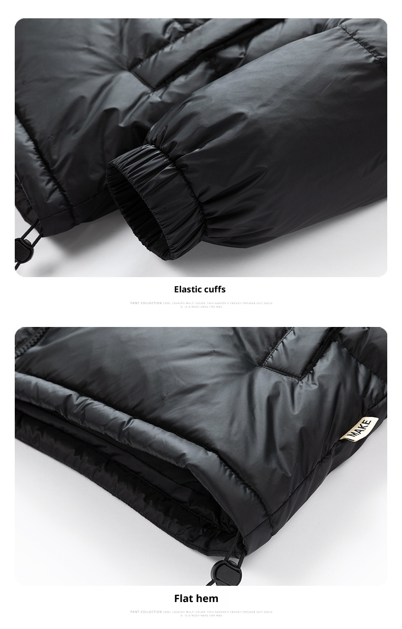 boy Winter New Men's Korean Style Color-Block Hooded Thickened Warm 90 White Goose Down Jacket Trendy Couple Cold-Resistant_voghion.com