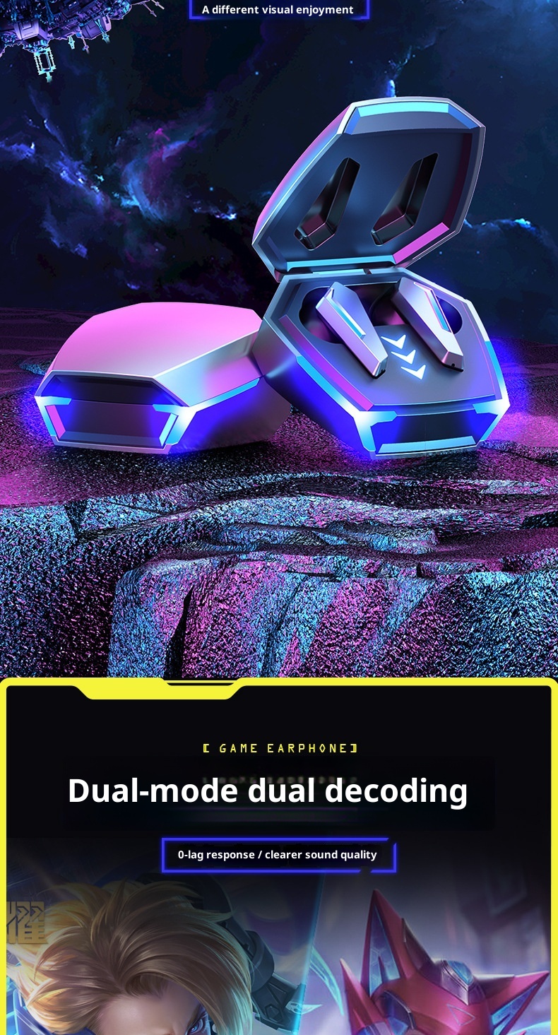 3c M10 Bluetooth Gaming E-sports PUBG Noise Cancelling Sports Headset Running Dedicated In-ear New Model_voghion.com